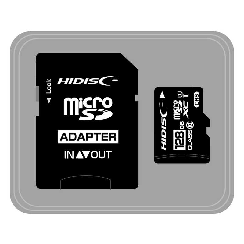 HIDISC HIDISC microSDXCカード SDXC変換アダプタ付き/データ復旧サービス付き (Class10/128GB) HDMCSDH128GCL10DSBC HDMCSDH128GCL10DSBC