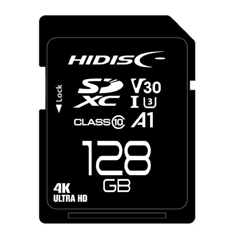 HIDISC HIDISC 超高速SDXCカード128GB CLASS10 UHS-I class3 A1対応 HDSDX128GCL10V30 HDSDX128GCL10V30