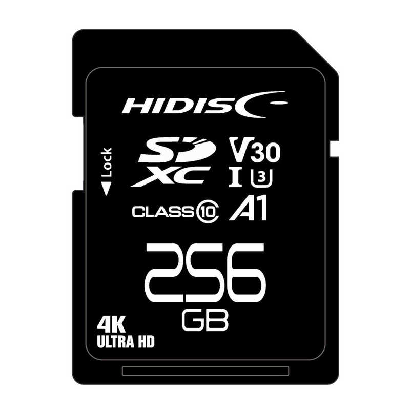 HIDISC HIDISC 超高速SDXCカード 256GB CLASS10 UHS-I class3 A1対応 HDSDX256GCL10V30 HDSDX256GCL10V30