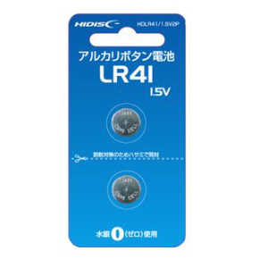 HIDISC ハイディスク アルカリボタン電池 LR41 1.5V 2個パック HDLR41/1.5V2P HIDISC ハイディスク アルカリボタン電池 LR41 1.5V 2個パック HDLR41/1.5V2P