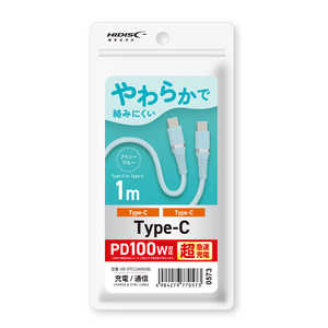 HIDISC USB 餫ߤˤType-C to Type-C 1m ֥롼 PD100Wб Ķ® USB Power Deliveryб HD-STCC100W1BL