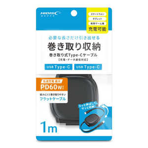 HIDISC ����莮 TYPE-C�P�[�u�� �mUSB-C �� USB-C�n �u���b�N HD-RTCC60W1BK