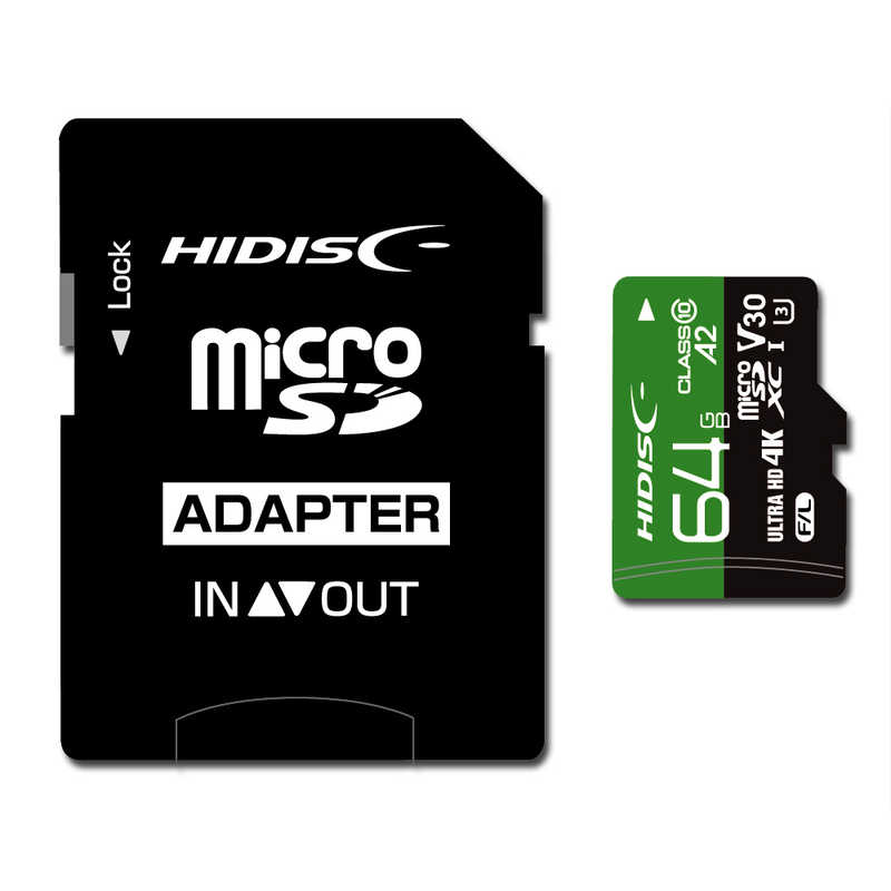 HIDISC HIDISC microSDXCカード 超高速 R170シリーズ (64GB/Class10) HDMCSDX64GA2V30PRO HDMCSDX64GA2V30PRO