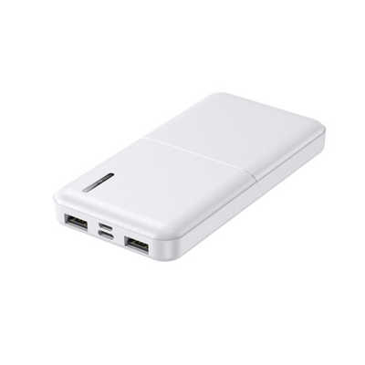 HIDISC Type-C対応 10000mAhモバイルバッテリー ホワイト [10000mAh /4