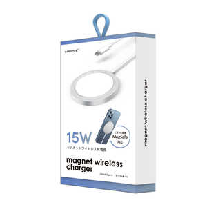 HIDISC 置くだけで充電できる 15Wワイヤレスチャージャー ホワイト ［15W］ HD-WCP15WH