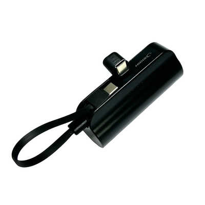 HIDISC 直挿タイプ 5000mAh モバイルバッテリー ブラック HD2