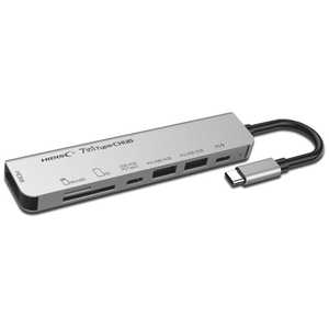 HIDISC [USB-C オス→メス カードスロットx2 / HDMI / USB-Ax2 / USB-Cx2] USB PD対応 84W ドッキングステーション HD-HUBV248