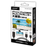 HIDISC iphone用HDMI 変換ケーブル ML-HDM1MA07BK の通販 - カテゴリ