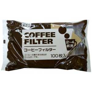 イトウ コーヒーフィルター(2~4杯用)100枚入 24BROWN