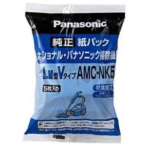 パナソニック Panasonic 掃除機用紙パック (5枚入) LM共用型Vタイプ AMC-NK5