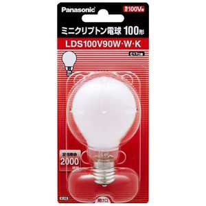 パナソニック　Panasonic 電球 ミニクリプトン球 ホワイト[E17/1個/一般電球形] LDS100V90W･W･K 