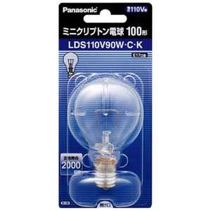 パナソニック Panasonic 電球 ミニクリプトン球 クリア[E17/1個/一般電球形] LDS110V90WCK