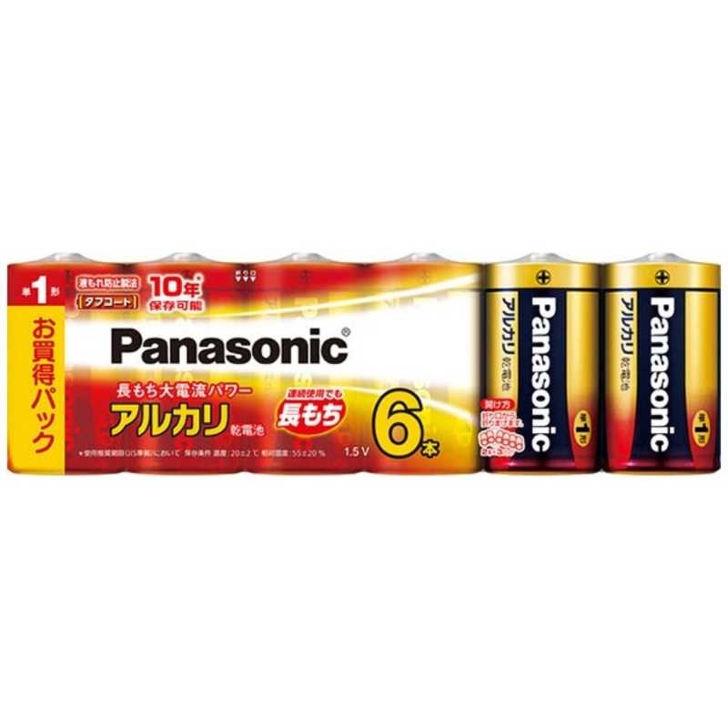 パナソニック　Panasonic パナソニック　Panasonic ｢単1形乾電池｣アルカリ乾電池 6本パック LR20XJ/6SW LR20XJ/6SW