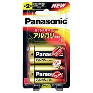 パナソニック　Panasonic アルカリ乾電池(単2形)2本パック LR14XJ/2B