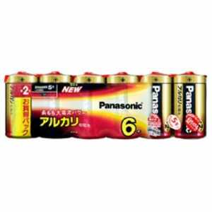 パナソニック　Panasonic ｢単2形乾電池｣アルカリ乾電池 6本パック LR14XJ/6SW