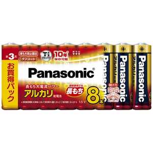 パナソニック　Panasonic アルカリ乾電池単3形8本パック LR6XJ/8SW