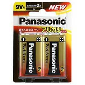 パナソニック　Panasonic アルカリ乾電池(9V形)2本パック 6LR61XJ/2B
