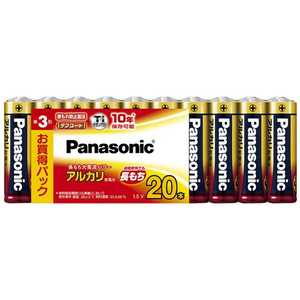 パナソニック Panasonic 「単3形乾電池」 20本 アルカリ乾電池 LR6XJ/20SW パナソニック Panasonic 「単3形乾電池」 20本 アルカリ乾電池 LR6XJ/20SW