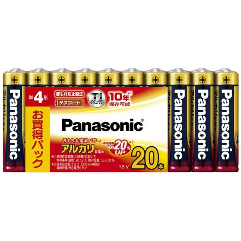 パナソニック　Panasonic パナソニック　Panasonic ｢単4形乾電池｣アルカリ乾電池×20本 LR03XJ/20SW LR03XJ/20SW