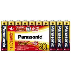 パナソニック　Panasonic ｢単4形乾電池｣アルカリ乾電池×20本 LR03XJ/20SW