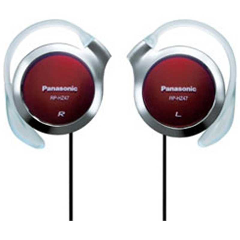 パナソニック　Panasonic パナソニック　Panasonic 耳かけ型イヤホン 1.0mコード RP-HZ47-R (レッド) RP-HZ47-R (レッド)