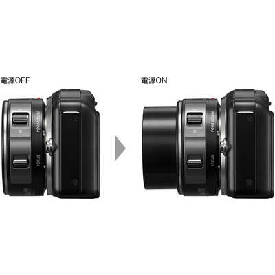 マイクロフォーサーズ3倍ズームレンズ H-PS14042 ブラック