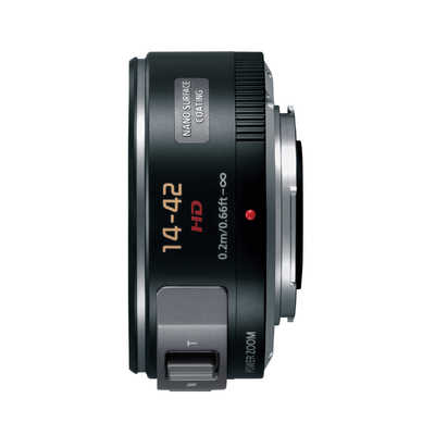 マイクロフォーサーズ3倍ズームレンズ H-PS14042 ブラック