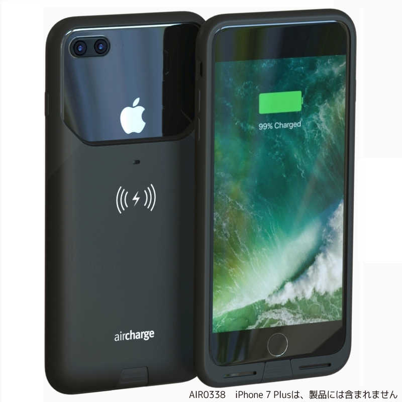 AIRCHARGE AIRCHARGE Air Charge MFi ワイヤレスチャージングケースiPhone7Plus用 AIR0338 ブラック AIR0338 ブラック