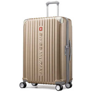 SWISSMILITARY スーツケース CYGNUS(シグナス) 75cm 無料預入 98L ダブルファスナー5cm拡張 TSAロック搭載 シャンパンゴールド SM-A828 GOLD SWISSMILITARY スーツケース CYGNUS(シグナス) 75cm 無料預入 98L ダブルファスナー5cm拡張 TSAロック搭載 シャンパンゴールド SM-A828 GOLD