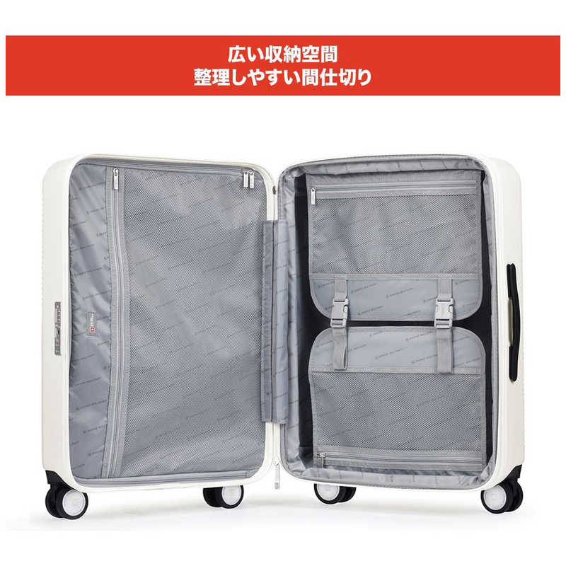 SWISSMILITARY SWISSMILITARY GENESIS(ジェネシス) スーツケース 76cm 無料預入/105L/5cm拡張/TSAロック［TSAロック搭載］ バニラホワイト SM-O328 WHITE SM-O328 WHITE