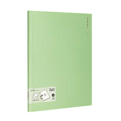 DELI A4クリアポケットファイル(30P) nusign(ニューサイン) グリーン