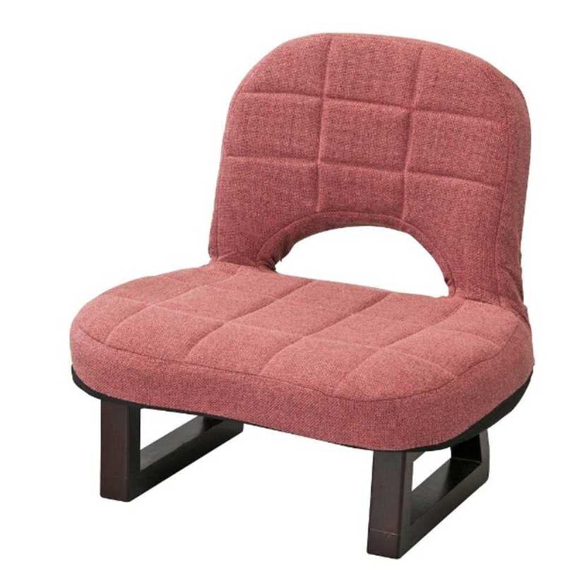 東谷 東谷 【座椅子】背もたれ付正座椅子 LSS-23RD(W43.5×D39.5×H45×SH19.5cm)  