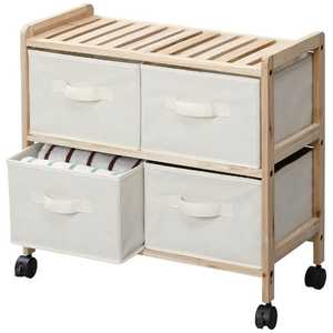 東谷 ワゴンチェスト リリー LFS-376NA(W59×D28×H55cm) 東谷 ワゴンチェスト リリー LFS-376NA(W59×D28×H55cm)