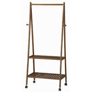 東谷 ハンガー2D ブラウン(W64×D46×H152cm) OP102BR