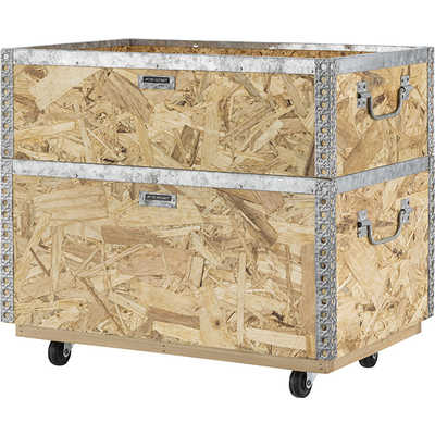 東谷 キャスター付スタッキングボックスL LFS-172 W51.5×D33×H28.5cm