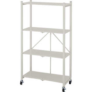 東谷 フォールディングラック3D アイボリー (W71.5×D38.5×H1128cm) DIS663IV