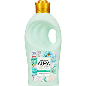 トイレタリージャパンインク 香りサフロン 柔軟剤 AURA 本体 1L スモーキームスク(ムスク＆ジャスミン) 