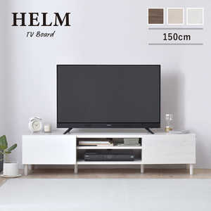 4FUL テレビ台 HELM ホワイト HM35-150L-WH