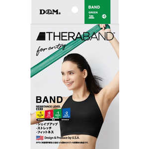 D＆M セラバンド フォーエントリー THERABAND(強度レベル＋1/グリーン) TBE-3 TBE3