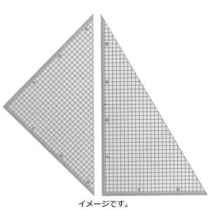 タケダ 三角定規24cmx2mm 5mm方眼 22-1240