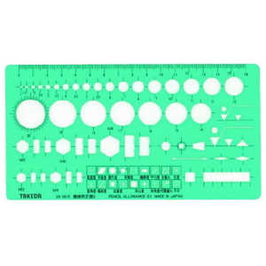 タケダ テンプレート 機械用定規S 29-0072 タケダ テンプレート 機械用定規S 29-0072