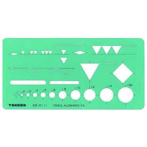 タケダ テンプレ-ト 仕上記号2 29-0111