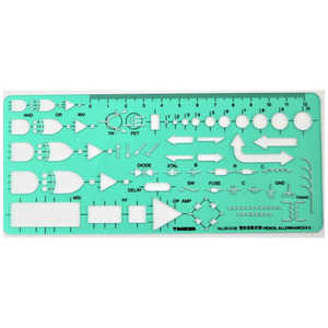 タケダ テンプレ-ト 電気回路定規 29-0158 タケダ テンプレ-ト 電気回路定規 29-0158