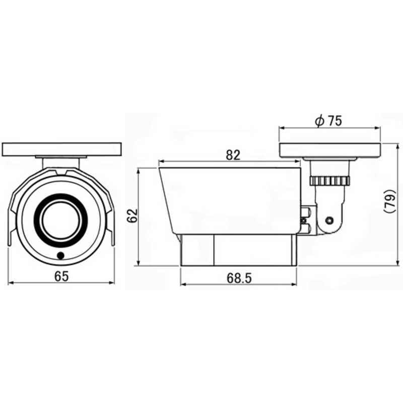 マザーツール マザーツール フルハイビジョン超広角高画質防水型AHDカメラ MTW-S37AHD MTW-S37AHD