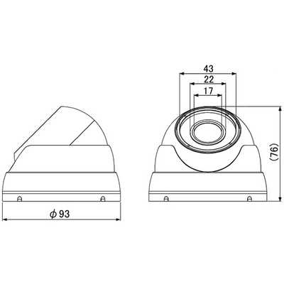 マザーツール フルハイビジョン高画質防水ドーム型AHDカメラ MTD