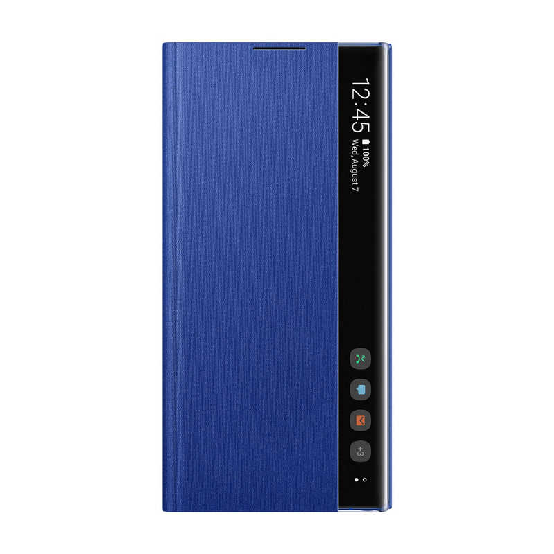 GALAXY GALAXY 【アウトレット】｢純正｣サムスン Galaxy Note10+用 CLEAR VIEW COVER ブルー EF-ZN975CLEGJP EF-ZN975CLEGJP