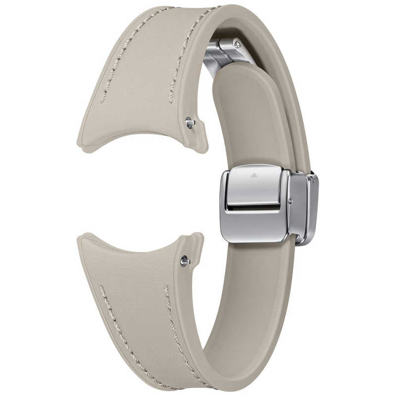 GALAXY GALAXY (サムスンGalaxy純正)Galaxy Watch6シリーズ 交換バンド「Watch6 D-Buckle Hybrid Leather Band (Slim S/M) ETOUPE」 エトゥープ ET-SHR93SAEGJP ET-SHR93SAEGJP