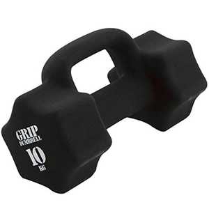 LAVIE 取っ手付き グリップダンベル(10kg)  3B-3461