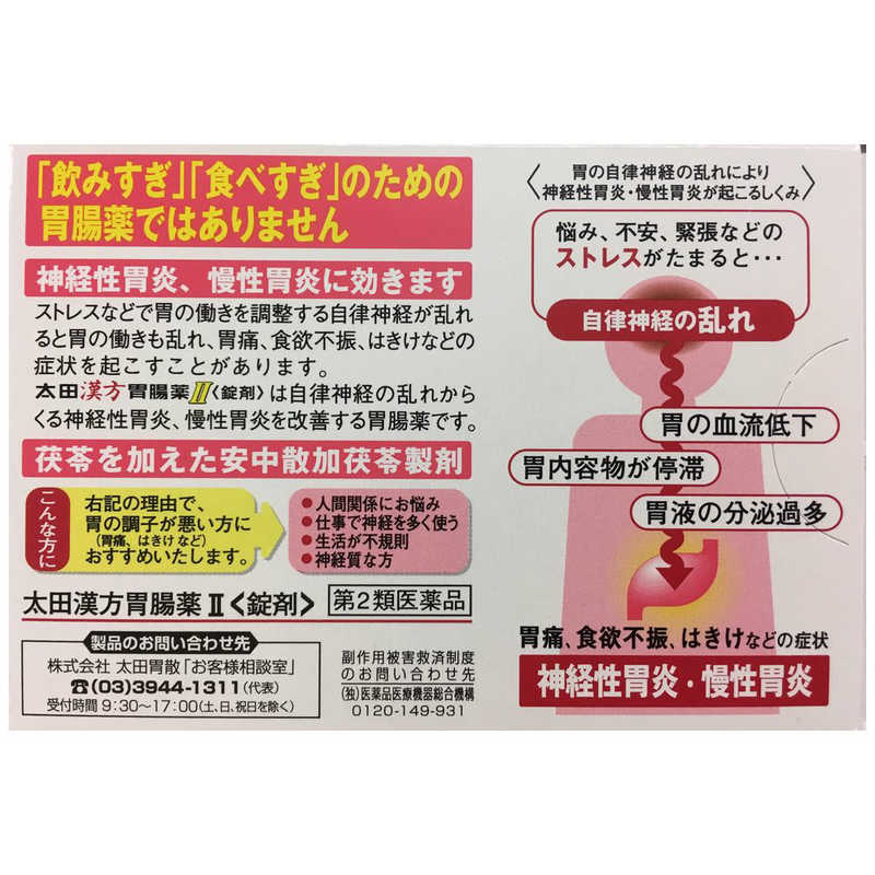 238円 人気ショップ 第2類医薬品 太田漢方胃腸薬II 54錠入