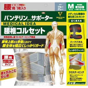KOWA バンテリンサポーター腰椎コルセット ふつう ブルーグレー KOWA バンテリンサポーター腰椎コルセット ふつう ブルーグレー